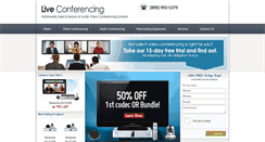 Desktop Screenshot of live-conferencing.com