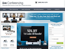 Tablet Screenshot of live-conferencing.com